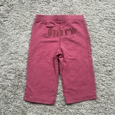 Juicy Couture Infant Baby Girl Sweat Pants Backside Spellout Logo Pink 12 Months