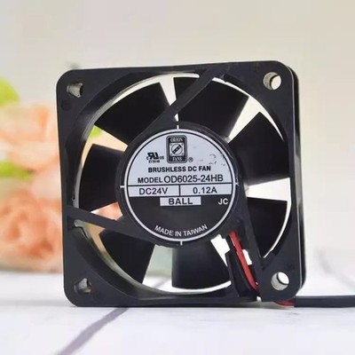 ORION FAN OD6025-24HB 6025 DC24V 0.12A 6CM 2-Wire Dual Ball Cooling Fan