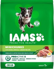 Iams Proactive Health 30 lbs Adult MiniChunks Dry Dog Food Chicken 1.40 per pound