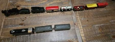 2 Antique Metal Train Sets Ives Cast Iron Engine 9 Train Cars And 2 Engines