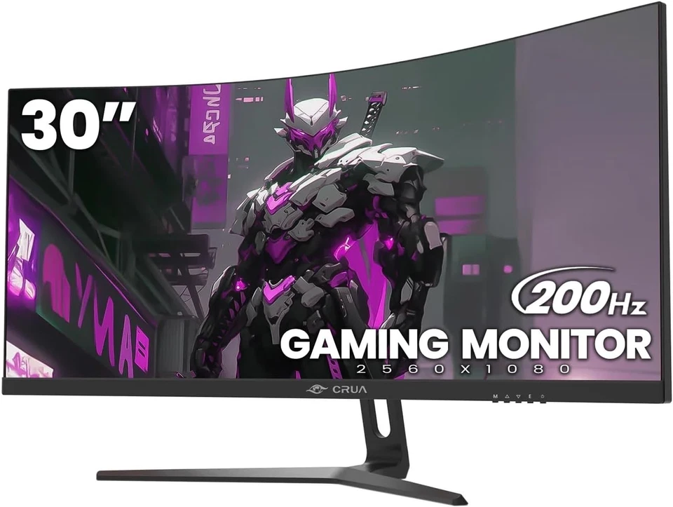 30" Ultra-Wide Curved Gaming Monitor, 200Hz, FreeSync, Immersive 1500R Display - Image 3 of 4