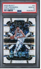 Panini 2023-24 Select Concourse Chet Holmgren OKC #41 White Disco /75 PSA 10