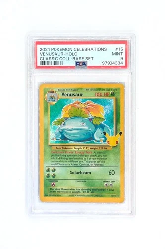 Pokemon Card Venusaur 15/102 Classic Collection Celebrations 2021 English PSA 9