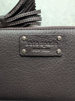Kate Spade Zip Around On Trend Brown Wallet 8x4 New W/O Tags Leather