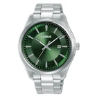 Lorus Watch Mens RH929RX9 Green Dial Stainless Steel Bracelet RRP £64.99