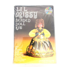 Vintage 70's Li'l Missy Beaded Doll Kit: The Entertainer 13411 Holiday NOS Rare