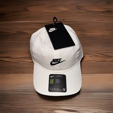 NEW Nike Futura Curve Brim Club Cap Hat Baby Infant 12/24M Adjustable White
