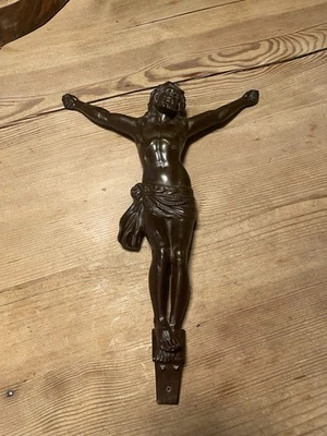 Schöner alter  Jesus Christus Körper Corpus Korpus Heiland aus Metall Nummer 28 - Bild 1 von 4