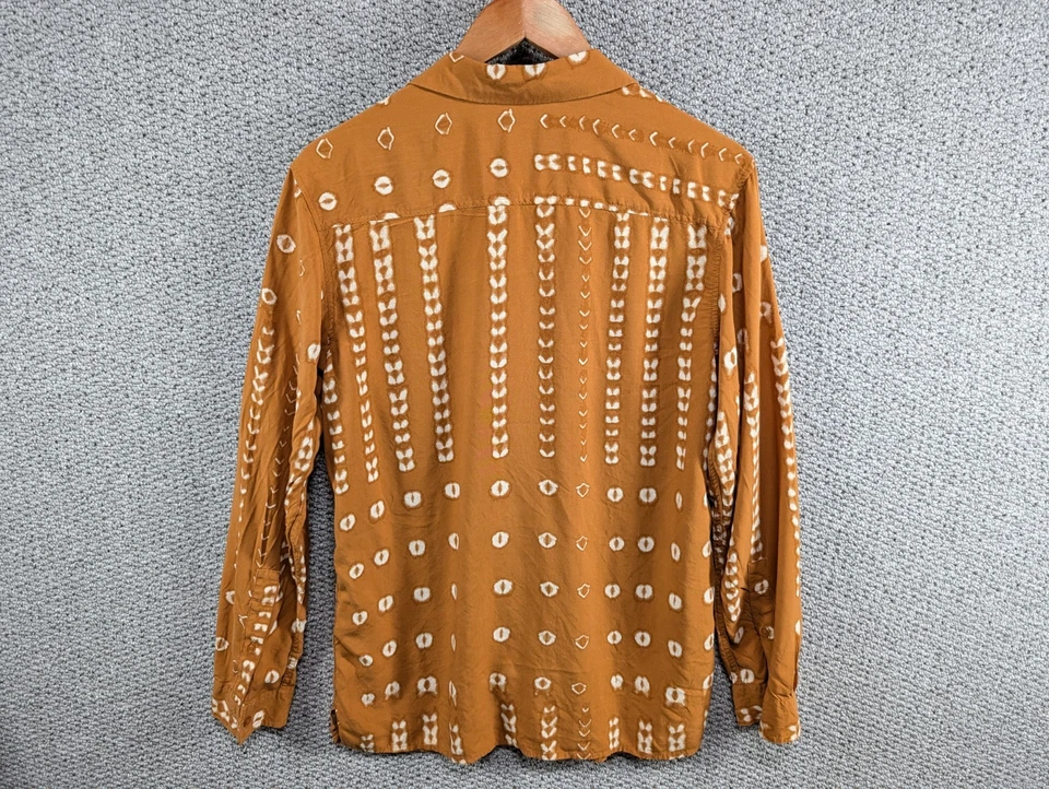 Camisa INC International Concepts Para Hombre Abstracta Funky Estampado Rayón Botón M Foto 2 de 4