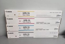 Canon GPR-55 Toner Cartridge Set Black Cyan Magenta Yellow C5535i C5540i C5550i