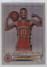 2022 Topps Chrome McDonald's All American Refractor Amari Bailey #61 13vm