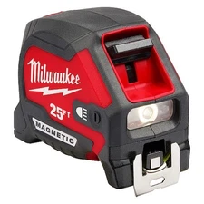 Milwaukee Tool 48-22-0428 Tape Measure, Usb Cord, Steel,  25 Ft Blade