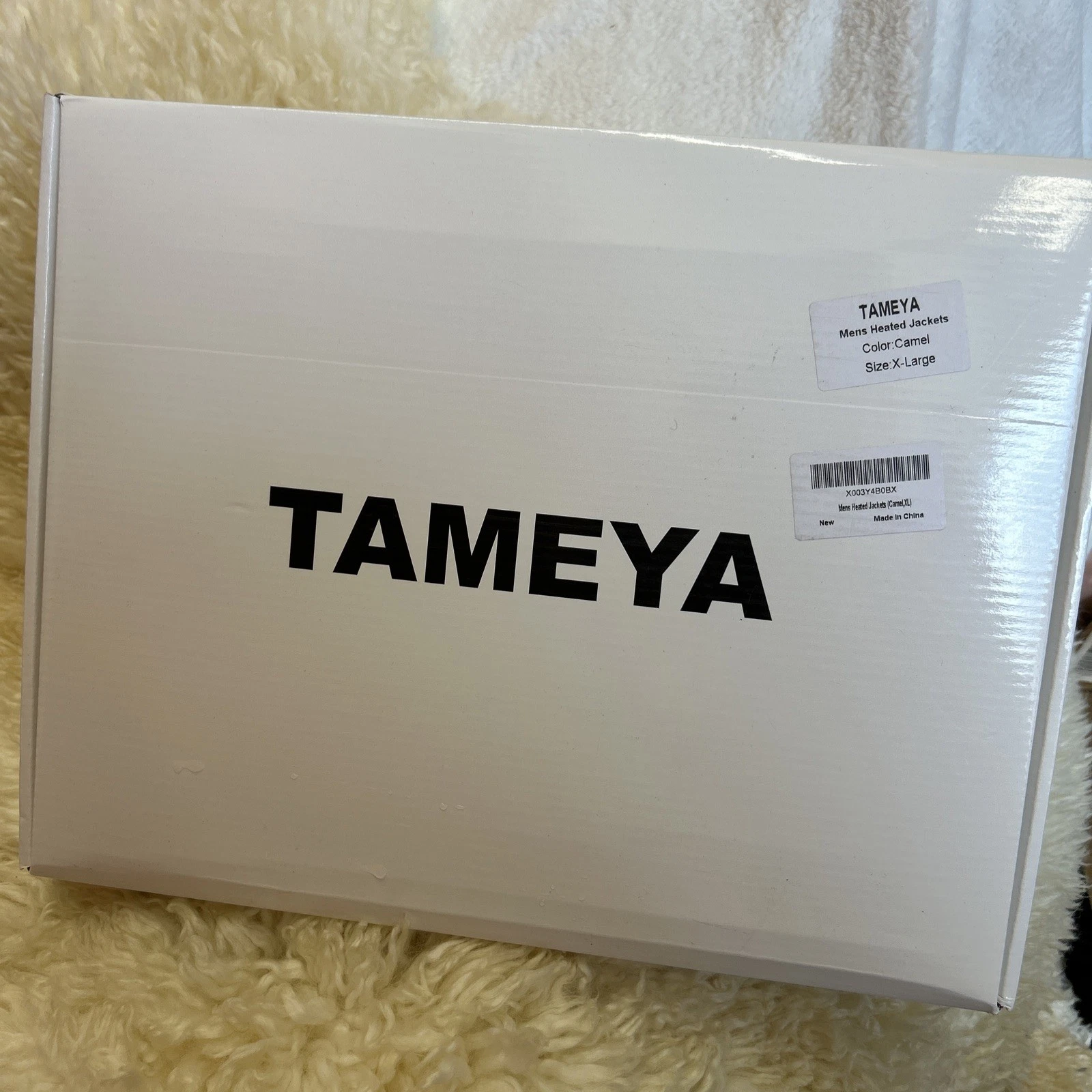 Tameya Heated Jacket Color Caramel Size XL.