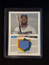 🔥Adolis Garcia 2026 Topps Heritage Clubhouse Collection Game Used Relic Rangers