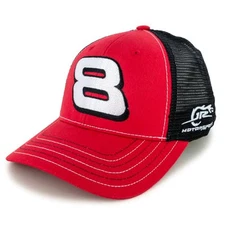 Checkered Flag Sports Dale Earnhardt Jr 2025 Bud Big Number 8 Mesh Hat Red/Black