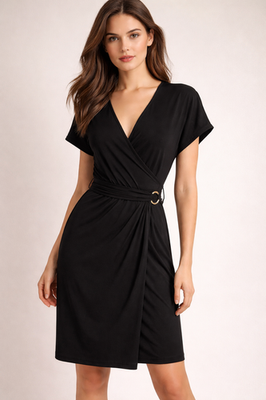 michael kors black cocktail dresses Michael Kors Sequin Plunge Neck Cocktail Dress In Black