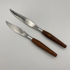 Lot of 2 Westall Richardson Knife Sheffield England Wood Handle Firth Stainless
