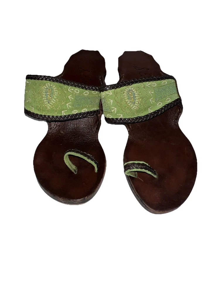 Sam Edelman Sandalias Cuña 7.5 Verde Foto 2 de 4