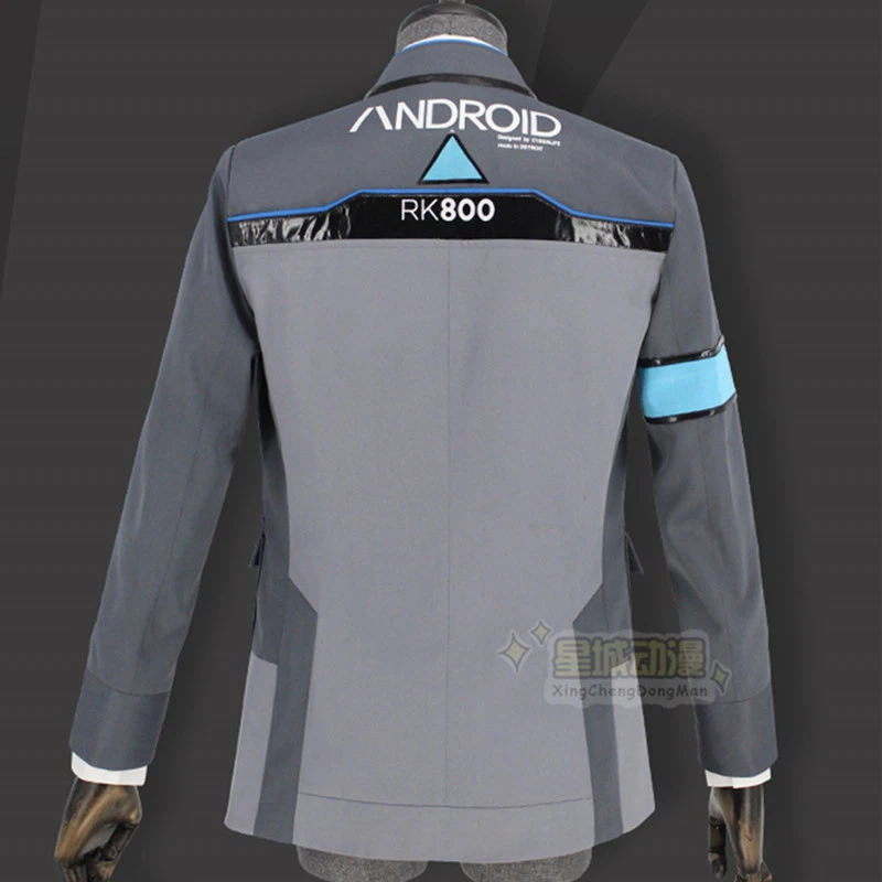 Game Detroit: Become Human Connor RK800 Agent 制服套装 Cosplay 外套 — 第 4/4 张图片