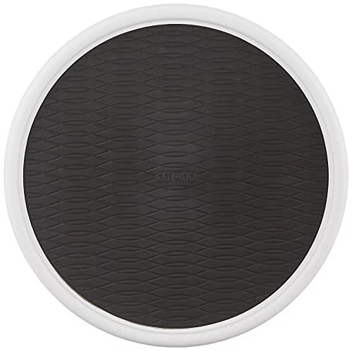 5220593 Non-Skid Pantry Cabinet Lazy Susan Turntable 9-Inch and 12-Inch White... - Image 3 of 4