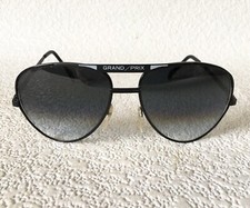 Vintage GRAND PRIX Sunglasses Aviator Style Retro Racing Metal Frame TAIWAN