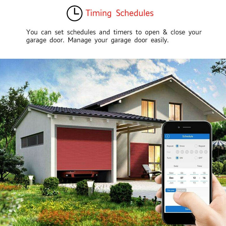 Photo inspiration: Alexa Garage Door Smart Control Reference: Smart WiFi 2 4Ghz Switch Garage Door Opener Remote Control