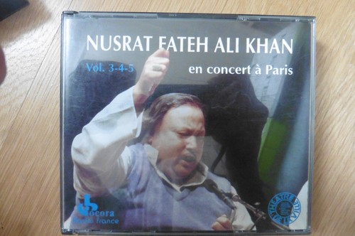 RARE ! Coffret 3 CD Nusrat Fateh Ali Khan en concert à Paris Vol 3-4-5 ...
