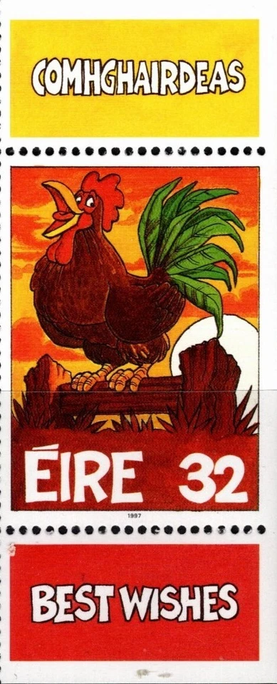 IRELAND 1997 GREETINGS CHINESE YEAR OF THE OX SOUVENIR SHEET 3 STAMP SC 1044 MNH - Image 4 of 4