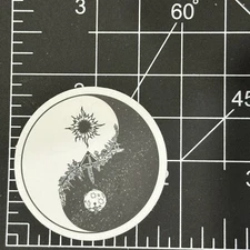 Yin Yang Sun Moon Symbols Cartoon Matte - Vinyl Decal Sticker Bomb Kawaii Yoga