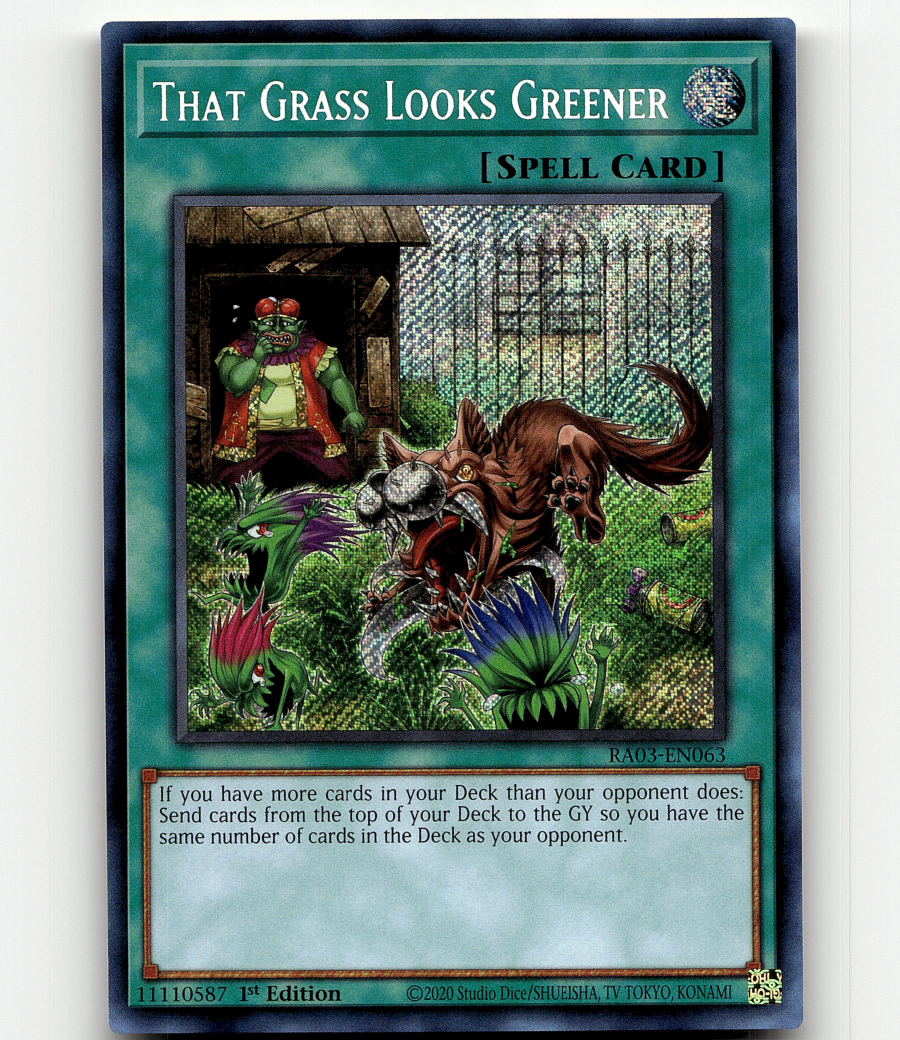 Yugioh That Grass Looks Greener (Secret Rare) - Quarter Century Bonanza