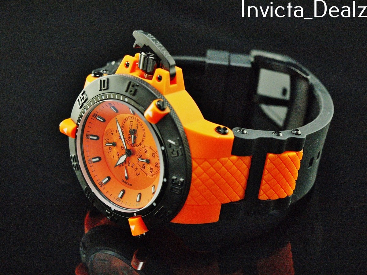 RARE Invicta 50mm Subaqua Noma III MultiFunction Pumpkin