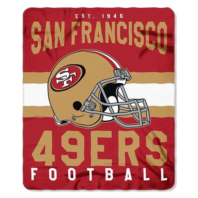 San Francisco 49ers 50" x 60" Northwest Royal Plush Throw ...