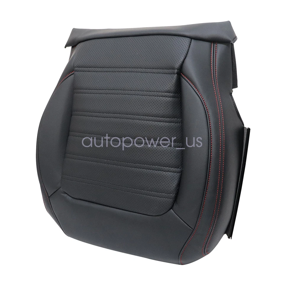 For 2011 to 2018 Volkswagen Jetta GLI Autobahn Driver Bottom Leather Cover Black - Image 4 of 4