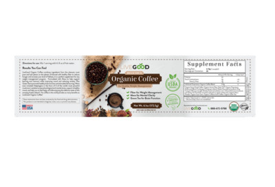 Organic Coffee Weightloss Management w/Mushrooms, healthy fiber, maca~LiveGood