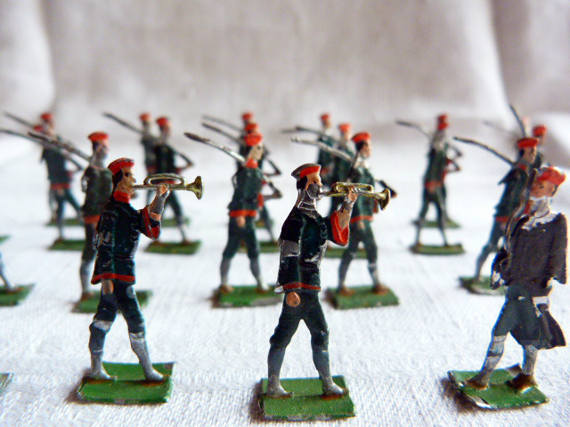 Lot De 20 Soldats D'étain Zinnfiguren - Chinois Des 55 Jours De Pékin - Heinrichsen 1:60