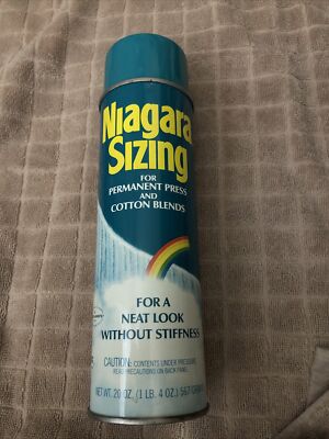 Vintage Niagara Sizing 20 oz can almost empty