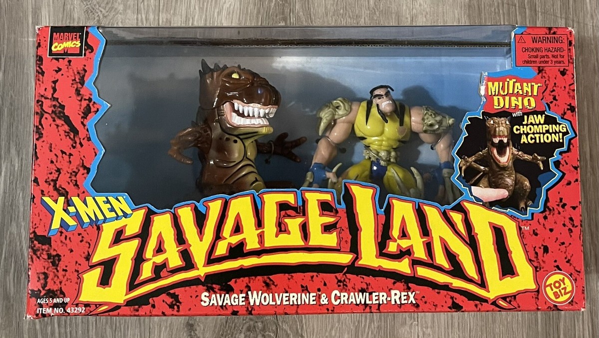 X-Men Savage Land Wolverine And Crawler Rex Action Figure Set