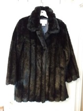 Vintage Jaclyn Smith Classic Black Faux Mink ...