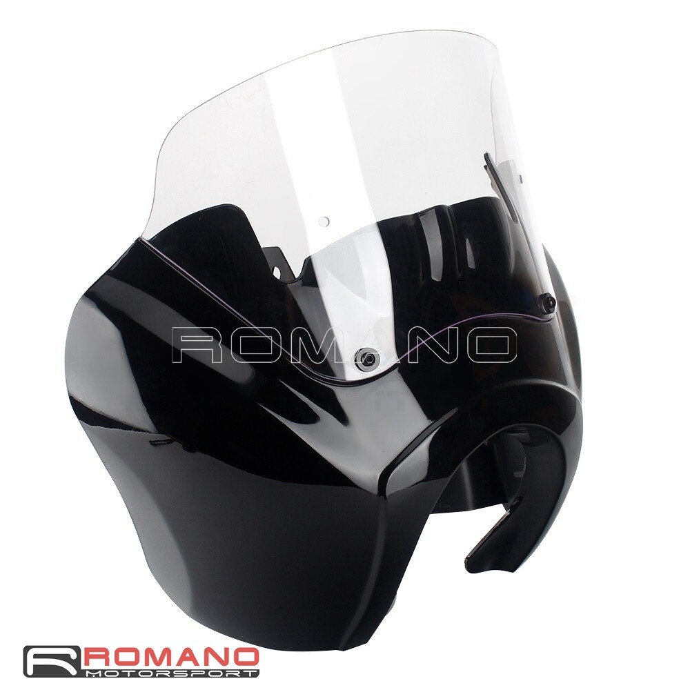 Gloss Black Fairing w/ 9"" Windshield For Harley Softail Street Bob FXBB 2018-21