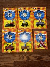 1989 Vintage ERTL Looney Tunes Train Set Diecast Bugs Bunny Rail 5 Cars  Plane