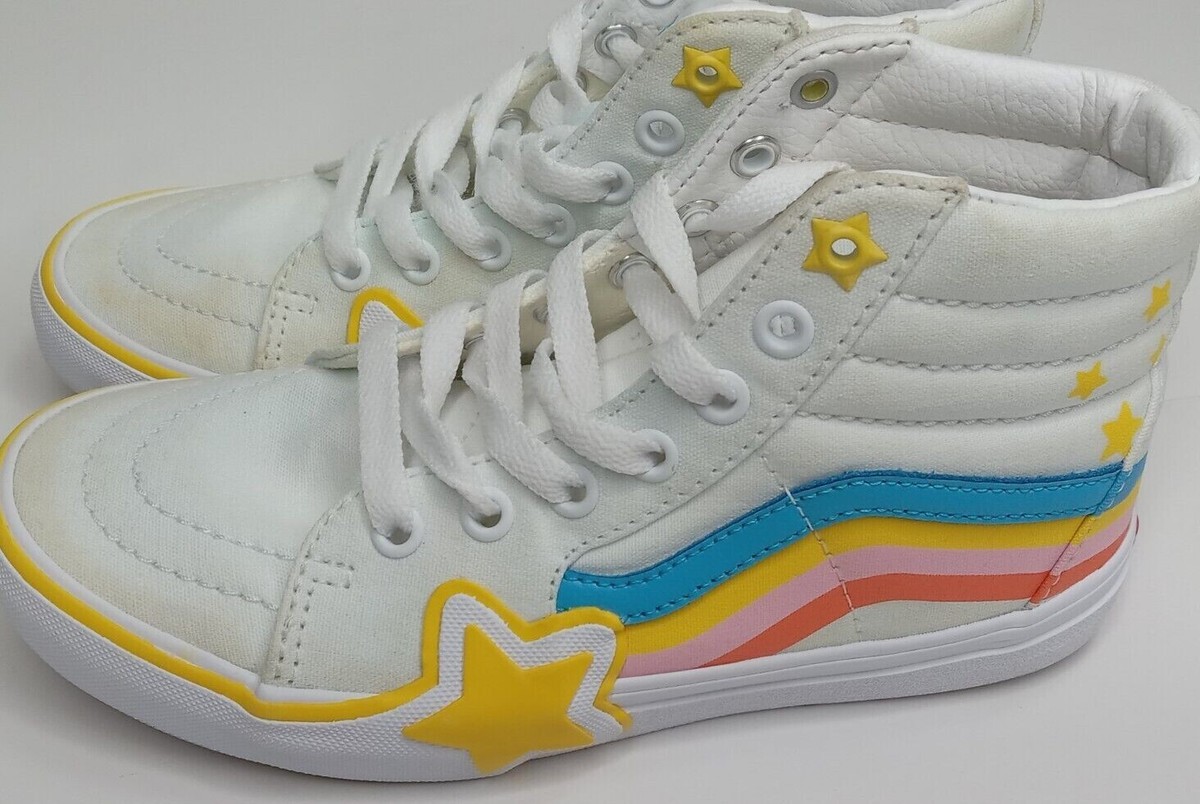 Vans Sk8 White Junior Vans High Top Journeys Youth Vans White High