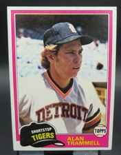 1981 Topps Alan Trammell #709 Well Centered See Pics!