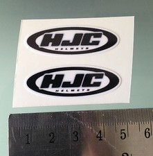 VISOR Stickers / Decals For HJC Helmets (PAIR) (4CM x 1,5CM)