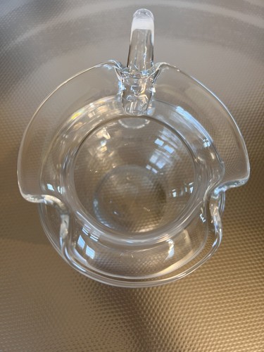 Vintage Tiffany & Co. mundgeblasen geformtes Glas gekräuselt Wasserkrug Krug - Bild 5 von 7