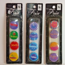 "MAGIC SCRAPS" Multi-Color Designer Flair Embellishments - Pack of 12
