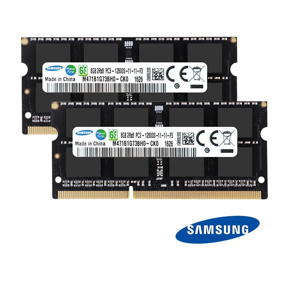 32GB 16GB 8GB DDR3 1600MHz PC3-12800S 204Pin SODIMM Laptop RAM Samsung LOT Black - Image 4 of 4