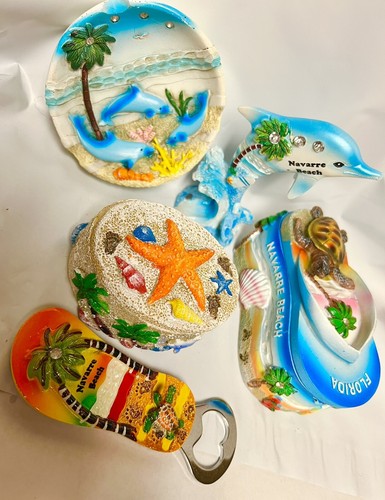 5 Navarra Beach Florida Nic Nac Souvenirs Schmuck Halter Flaschenöffner - Bild 5 von 23