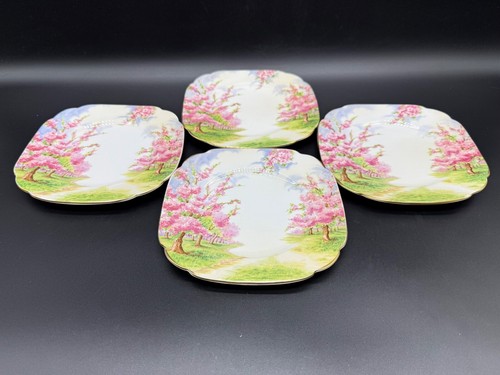 Royal Albert Blossom Time 6" Bread Butter Plates(Set of 4) Bone China England - Picture 2 of 5