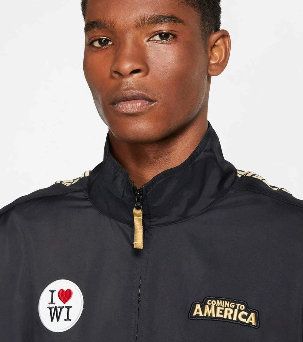Nike Giannis Coming To America Track Jacket Black Metallic Gold
