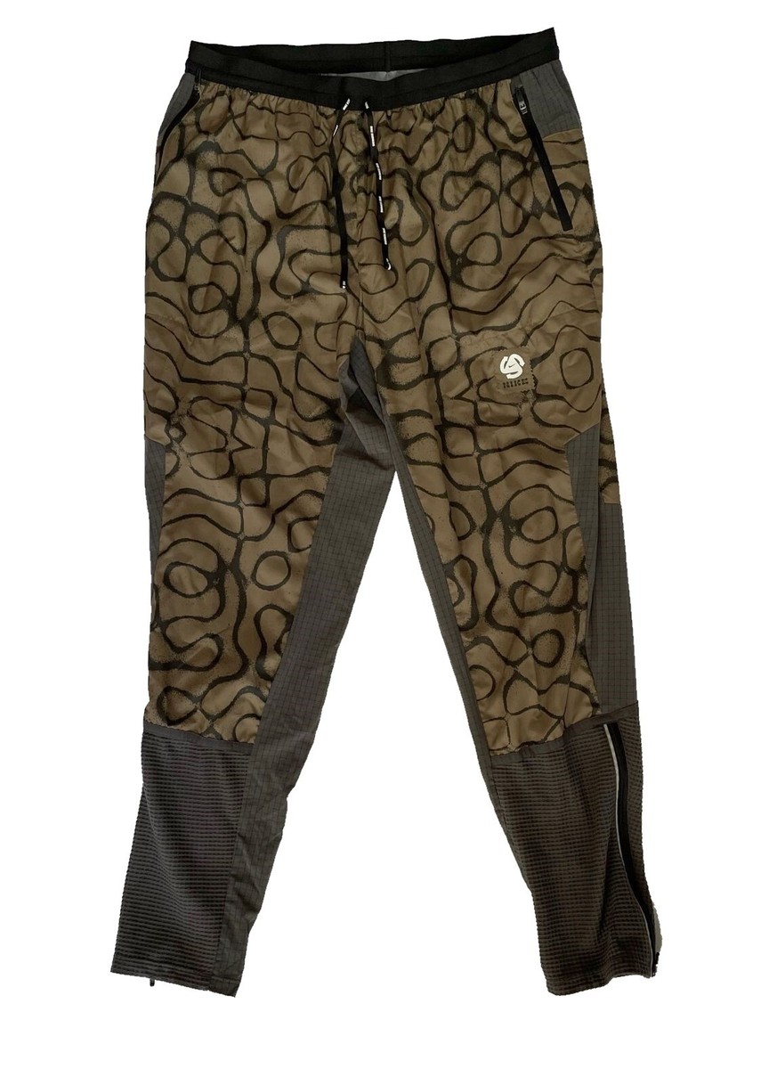 Nike Wild Run Phenom Elite Pants Running Joggers Tan Brown Gray